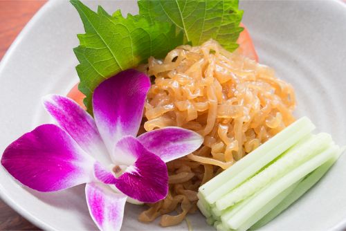 コリコリくらげの甘酢醤油和え